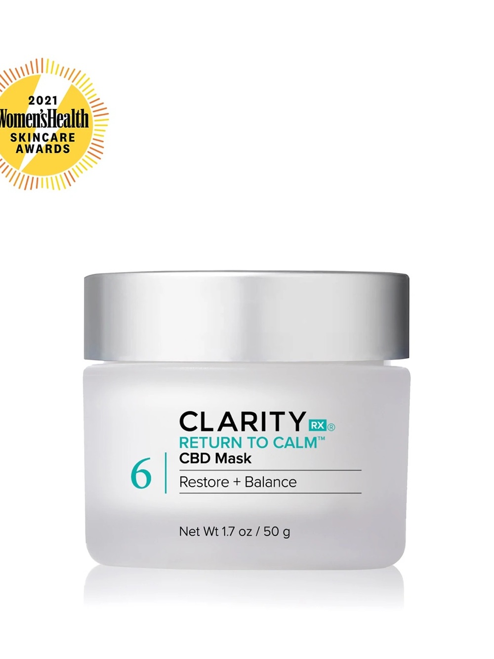 Clarity Return to Calm CBD Mask — White Soothing Treatment